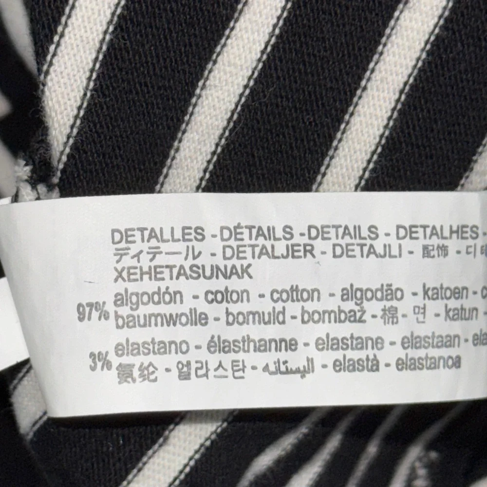 Zara NWOT Women’s Striped Long Sleeve Sweater in Black And White-Size Medium - Picture 8 of 9